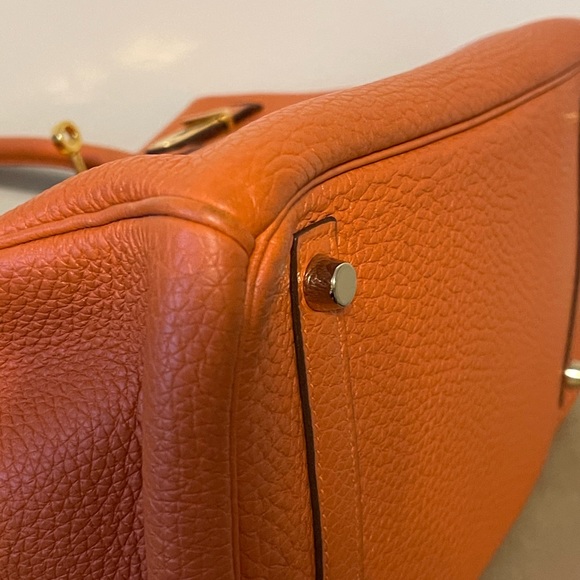 Hermès Birkin 30 orange with GhW - Picture 7 of 12